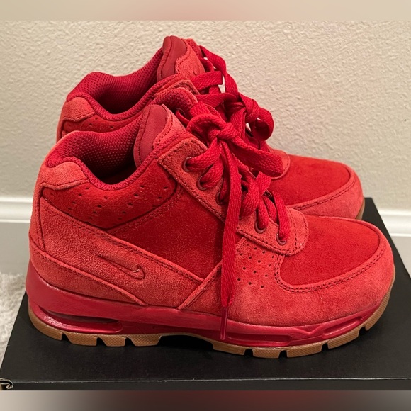 Preschool Nike air max goadome red suede boots - Picture 3 of 6